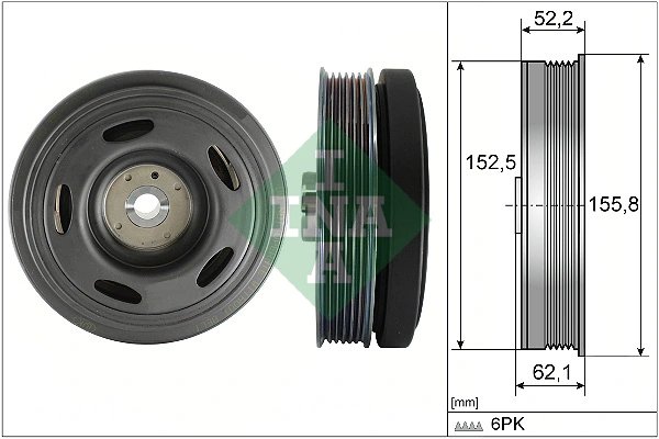 FULIE ARBORE COTIT / VIBROCHEN INA 544 0515 10 - Compatibil cu DACIA, NISSAN, RENAULT
