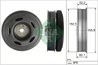 FULIE ARBORE COTIT / VIBROCHEN INA 544 0515 10 - Compatibil cu DACIA, NISSAN, RENAULT