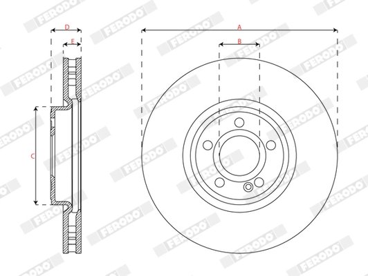 Disc frana Ferodo DDF3109C-1
