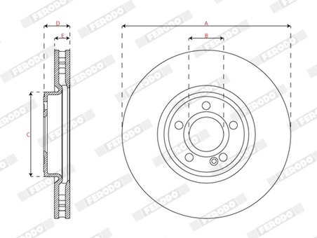 Disc frana Ferodo DDF3109C-1