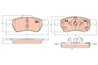 SET PLACUTE FRANA TRW GDB2383 - Compatibil cu MG
