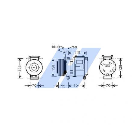 COMPRESOR CLIMATIZARE HIGHWAY AUTOMOTIVE 45119002 - Compatibil cu JOHN DEERE