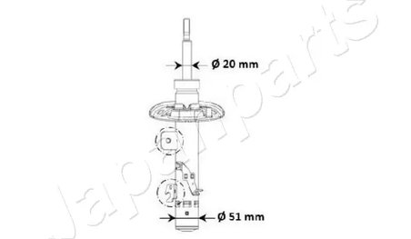 AMORTIZOR JAPANPARTS MM-00975 - Compatibil cu CITROEN
