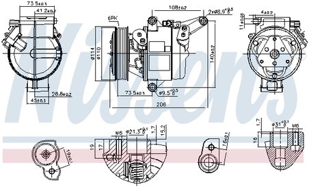 Compresor climatizare Nissens 890948