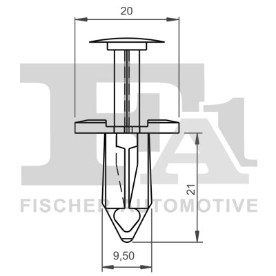 clips, acoperire decorativa si protectie FA1 11-20020.10