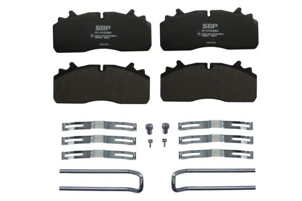 SET PLACUTE FRANA SBP 07-P29284 - Compatibil cu RENAULT TRUCKS, VOLVO