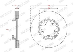 Disc frana Ferodo DDF3059C