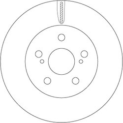 DISC FRANA TRW DF6734 - Compatibil cu TOYOTA