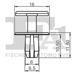CLIPS, ACOPERIRE DECORATIVA SI PROTECTIE FA1 12-20006.25 - Compatibil cu CHEVROLET, OPEL, VAUXHALL