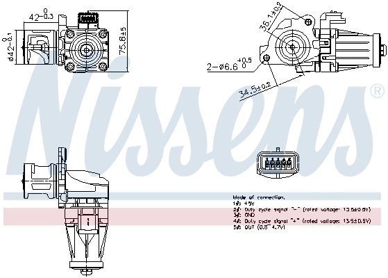 Supapa EGR Nissens 98376