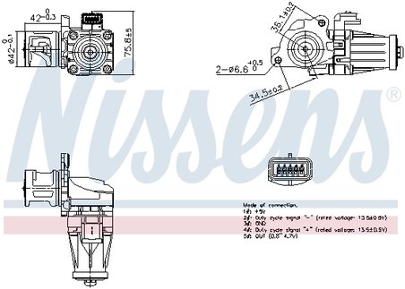 Supapa EGR Nissens 98376