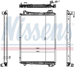 Radiator racire motor Nissens 606321