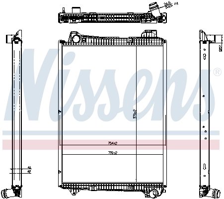Radiator racire motor Nissens 606321
