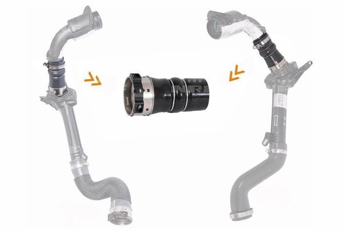 FURTUN INTERCOOLER/TURBO NRF 166144 - Compatibil cu RENAULT