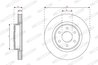 DISC FRANA FERODO DDF3061C - Compatibil cu NISSAN, RENAULT