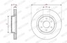 DISC FRANA FERODO DDF3061C - Compatibil cu NISSAN, RENAULT