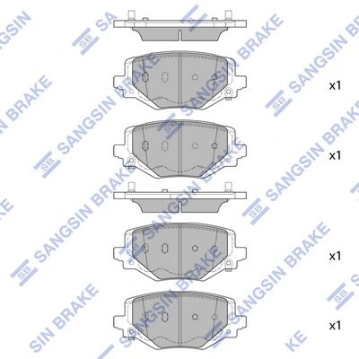 SET PLACUTE FRANA HI-Q SP4088 - Piesa auto compatibila cu mai multe marci