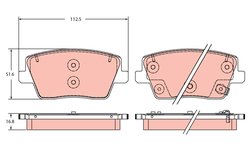 Set placute frana TRW GDB2355