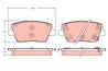 Set placute frana TRW GDB2355