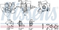 TURBINA NISSENS 93448 - Compatibil cu NISSAN, RENAULT