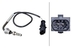 Senzor temperatura gaze evacuare HELLA 6PT 010 376-481