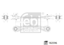 BRAT SUSPENSIE FEBI BILSTEIN 182596 - Compatibil cu MERCEDES-BENZ