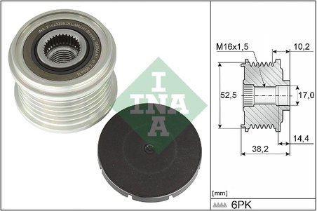 Fulie alternator INA 535 0369 10