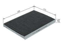 Filtru aer habitaclu BOSCH 1 987 435 613
