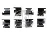 SET ACCESORII PLACUTE FRANA FEBI BILSTEIN 182711 - Compatibil cu ALFA ROMEO, CITROEN, FIAT, FORD, HONDA, LANCIA, MERCEDES-BENZ, 