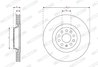 DISC FRANA FERODO DDF3062C-1 - Compatibil cu VW