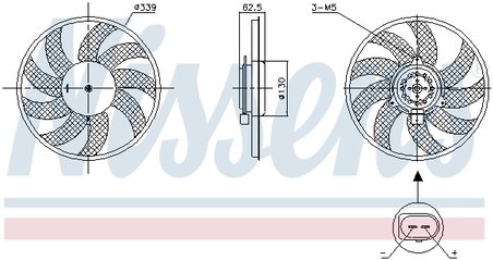 VENTILATOR RADIATOR RACIRE NISSENS 850105 - Compatibil cu AUDI