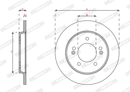 Disc frana Ferodo DDF2848C