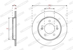 Disc frana Ferodo DDF2848C