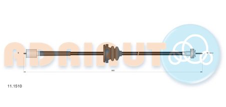 ARBORE TAHOMETRU ADRIAUTO 11.1510 - Piesa auto compatibila cu mai multe marci