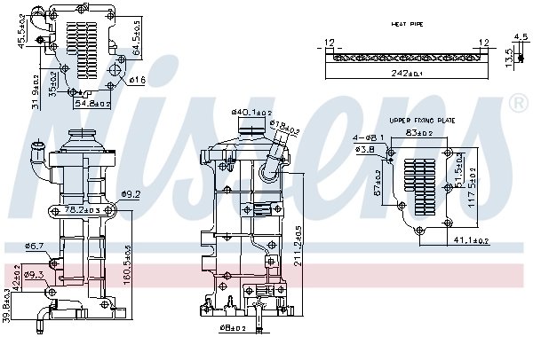 RADIATOR RECIRCULARE GAZE ESAPAMENT NISSENS 989374 - Compatibil cu IVECO