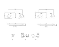 Set placute frana Brembo P 83 192