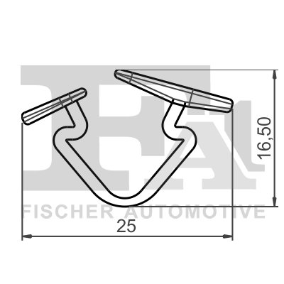 CLIPS, ACOPERIRE DECORATIVA SI PROTECTIE FA1 55-10002.10 - Compatibil cu VOLVO