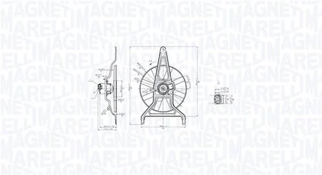 VENTILATOR RADIATOR RACIRE MAGNETI MARELLI 069422867010 - Compatibil cu CITROEN, PEUGEOT