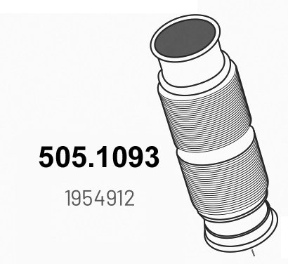 RACORD EVACUARE ASSO 505.1093 - Piesa auto compatibila cu mai multe marci