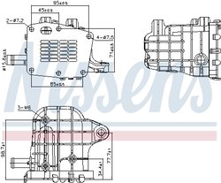 RADIATOR RECIRCULARE GAZE ESAPAMENT NISSENS 989481 - Compatibil cu CITROEN, DS, FIAT, FORD, OPEL, PEUGEOT, VAUXHALL