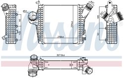 Intercooler Nissens 961305