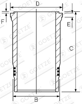 Camasa cilindru Goetze Engine 15-270000-00
