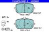 Set placute frana ATE 13.0470-3881.2