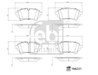 SET PLACUTE FRANA FEBI BILSTEIN 184231 - Compatibil cu AUDI