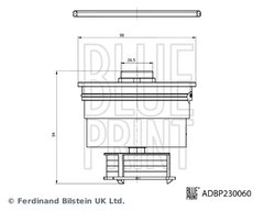 Filtru combustibil Blue Print ADBP230060
