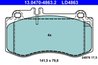 SET PLACUTE FRANA ATE 13.0470-4863.2 - Compatibil cu MERCEDES-BENZ