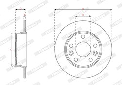 Disc frana Ferodo DDF3045C