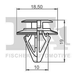 CLIPS, ACOPERIRE DECORATIVA SI PROTECTIE FA1 78-40007.5 - Compatibil cu MAZDA