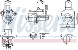 Supapa EGR Nissens 98510