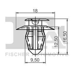 CLIPS, ACOPERIRE DECORATIVA SI PROTECTIE FA1 11-40001.10 - Compatibil cu AUDI